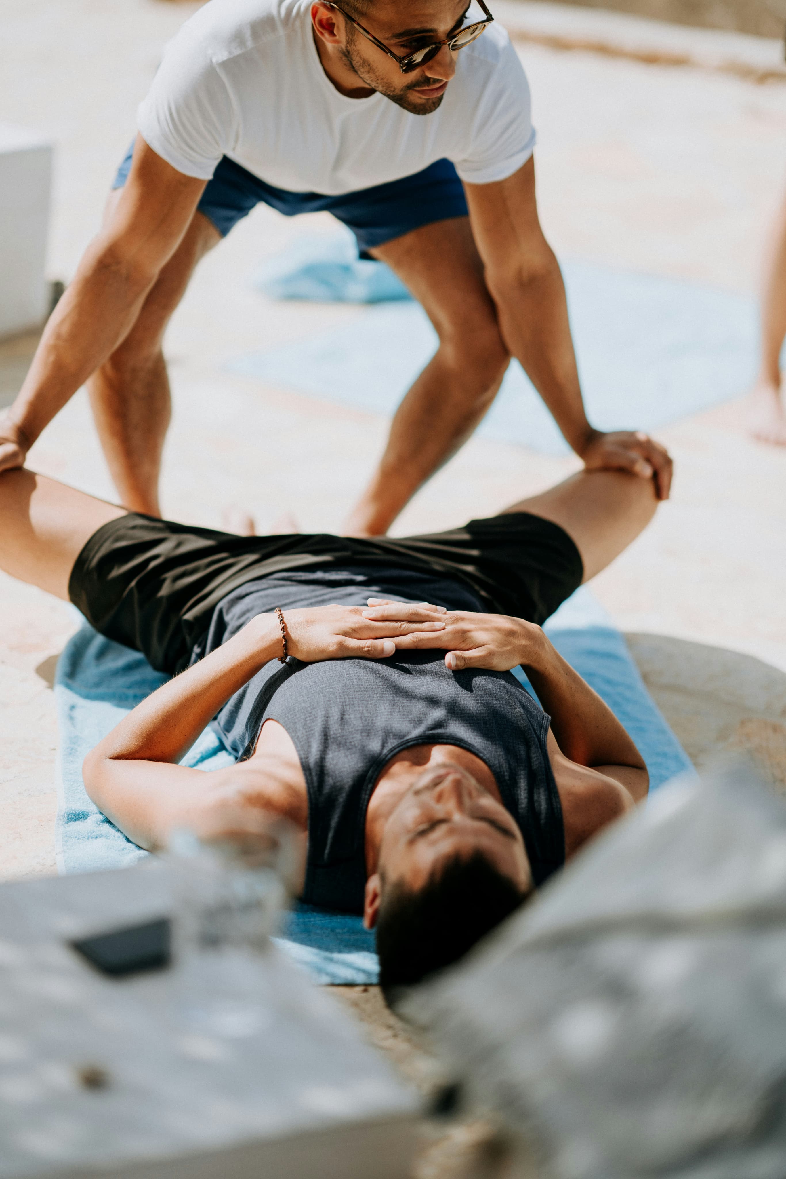 Athlete rehabilitation session